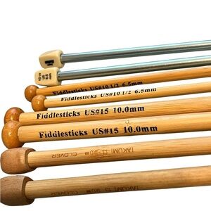 4 Assorted sets vintage knitting needles from Clover, Tates and Fiddlesticks